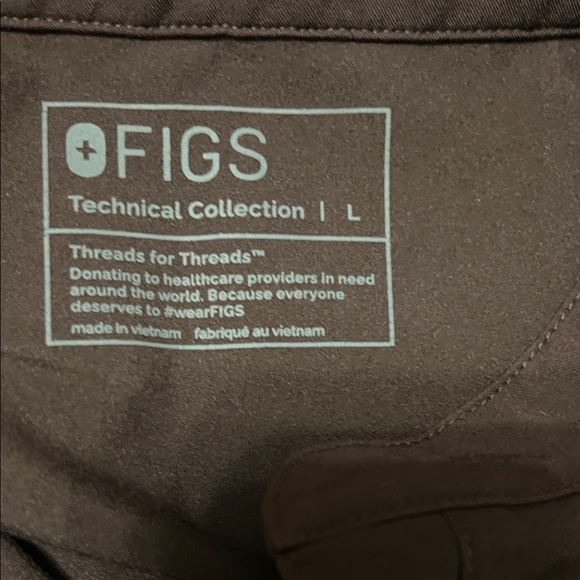 FIGS Rafaela Jogger Jumpsuit Scrubs in Espresso - Picture 2 of 2